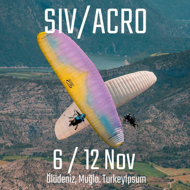 Acro paragliding course Turkey